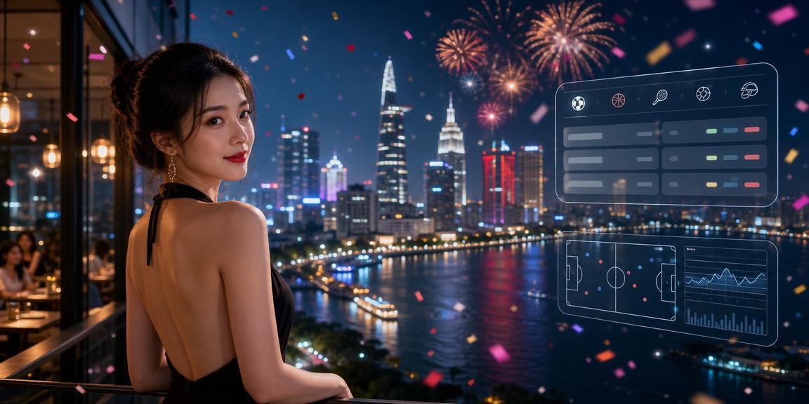 Người dùng tại quán cà phê TP Hồ Chí Minh xem tỷ lệ bóng đá trên di động