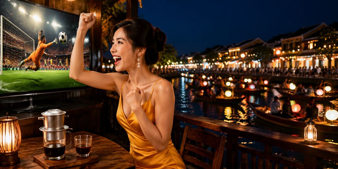 Không gian cà phê Hội An minh họa đăng nhập giải trí trực tuyến an toàn
